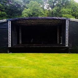 Frontblick auf Bühne